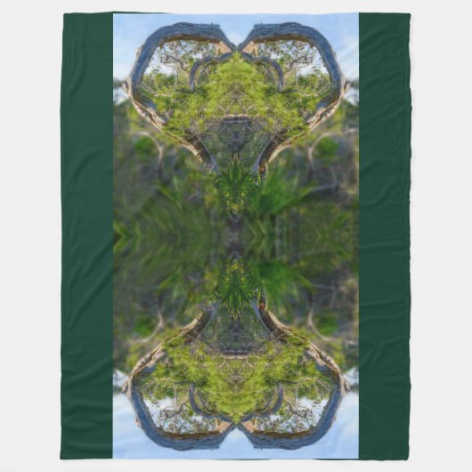 De liefde van Natuur Fleece Deken (Voorkant)
