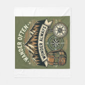 De liefde van Natuur Fleece Deken (Voorkant)