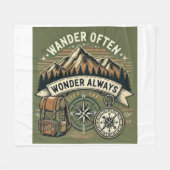 De liefde van Natuur Fleece Deken (Voorkant (Horizontaal))