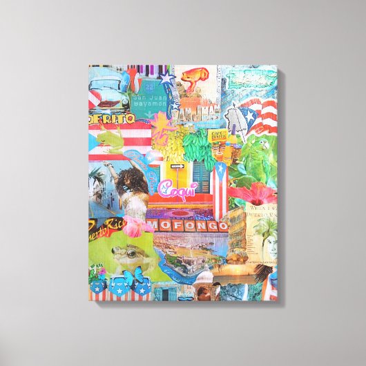 De liefde van Puerto Rico Canvas Afdruk (Voorkant)