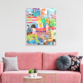 De liefde van Puerto Rico Canvas Afdruk (Insitu (Woonkamer))