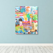 De liefde van Puerto Rico Canvas Afdruk (Insitu (Houten vloer))