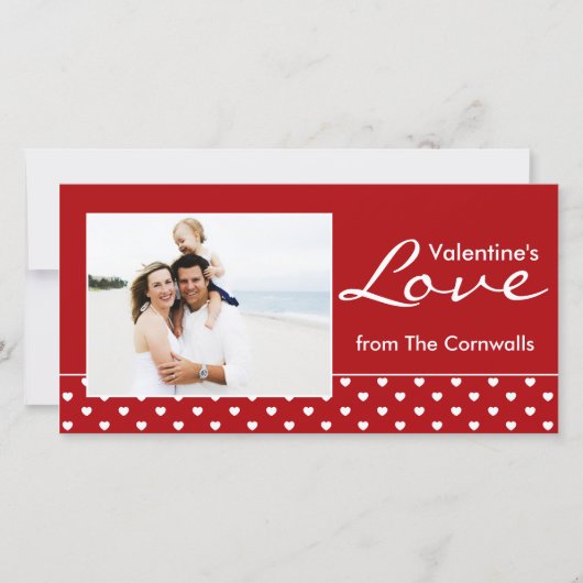 De Liefde van rood Valentijn Feestdagenkaart (Voorkant)