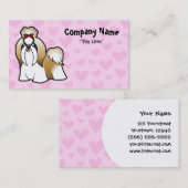 De Liefde van Tzu van Shih (toon besnoeiing) Visitekaartje (Voorkant / Achterkant)