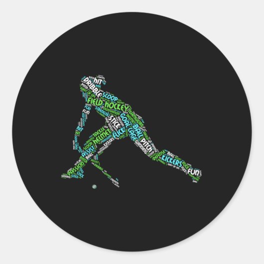 De liefde van veldsleutel ronde sticker (Voorkant)