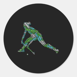 De liefde van veldsleutel ronde sticker