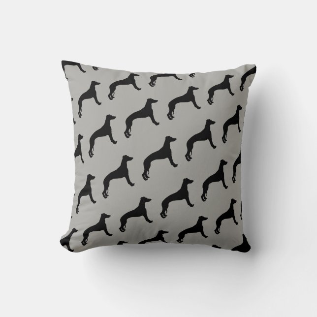 De liefde van Whippets Pillow Kussen (Voorkant)