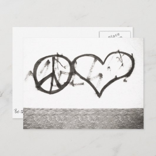 De liefde verspreiden briefkaart (Voorkant / Achterkant)