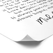 De liefde voor de eerste trouwdag is korinthisch poster (Hoek)