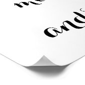 De liefde voor de maan en de rug poster (Hoek)