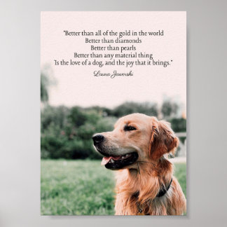 De liefde voor een Poster van de Dog door Laura Ja