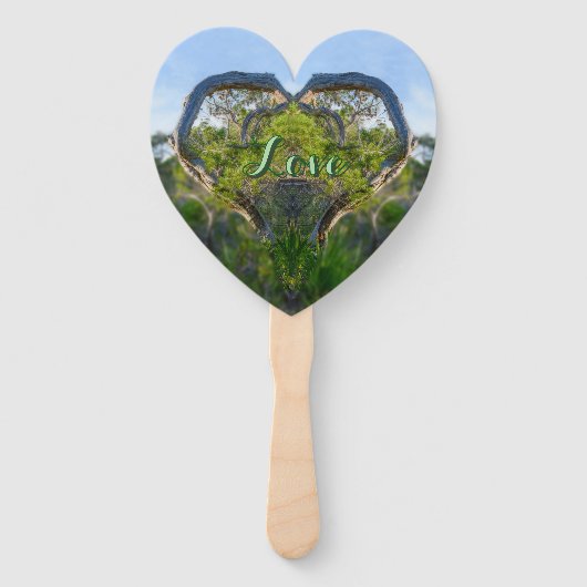 De liefde voor Natuur Handwaaier (Voorkant)