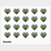 De liefde voor Natuur Hart Sticker (Vel)
