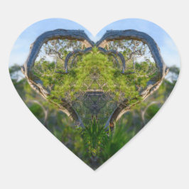 De liefde voor Natuur Hart Sticker