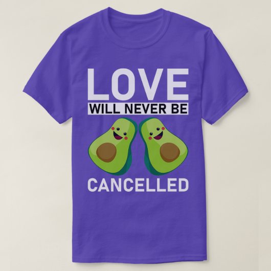 De liefde zal nooit geannuleerd worden Valentinex2 T-shirt (Design voorkant)
