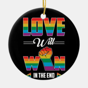 De liefde zal winnen in het einde van de homepage  keramisch ornament
