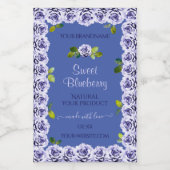 De liefdeblauwe Etiketten van de Verpakking van he (Enkel label)