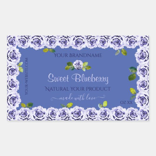 De liefdeblauwe Etiketten van de Verpakking van he (Voorkant)