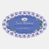 De liefdeblauwe Etiketten van het Pakket van het P (Voorkant)