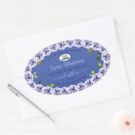 De liefdeblauwe Etiketten van het Pakket van het P