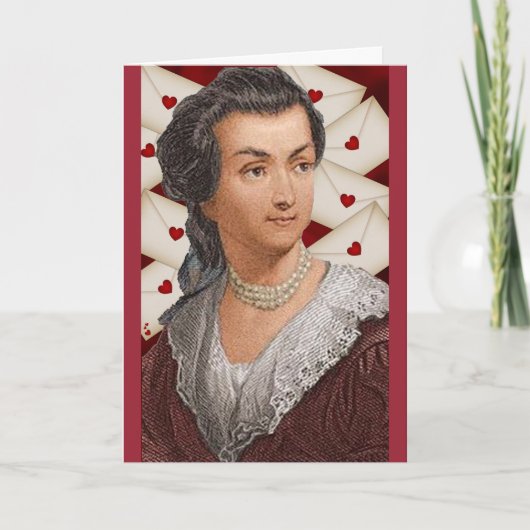 De liefdebrieven van Abigail Adams Feestdagen Kaart (Voorkant)