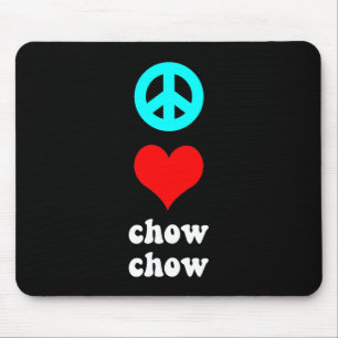 De liefdeChow-chow van de vrede Muismat