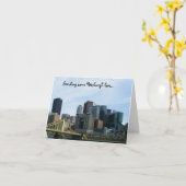 De liefdenotecards van Pittsburgh Kaart (Gele Bloem)