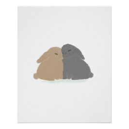 De Liefdes Konijntjes! Perfect Poster