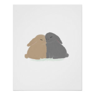 De Liefdes Konijntjes! Perfect Poster
