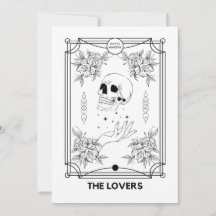 De Liefdes Tarot Huwelijksuitnodiging
