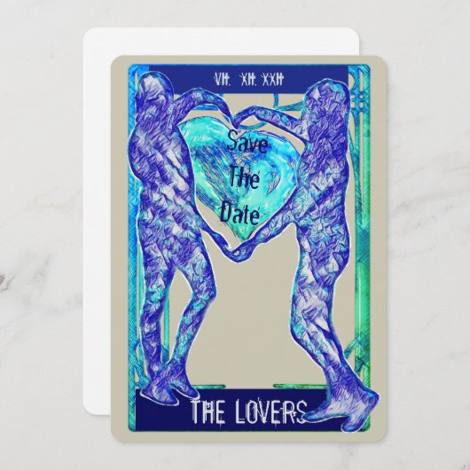 De Liefdes Tarot: Save the Date Kaart (Voorkant / Achterkant)