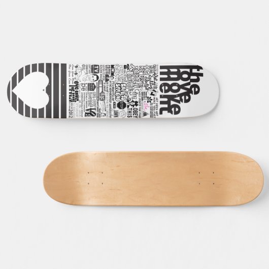 De liefdesbeweging "Gezegden" Skateboard (Horizontaal)