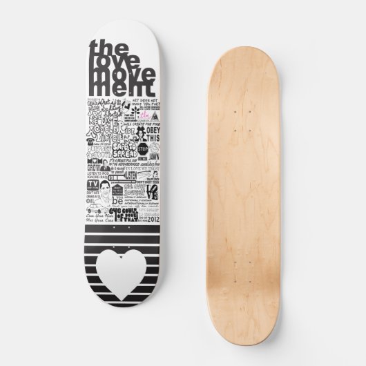De liefdesbeweging "Gezegden" Skateboard (Voorkant)