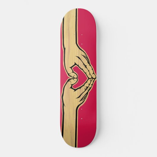De liefdesbeweging "Hearthands" Persoonlijk Skateboard (Voorkant)
