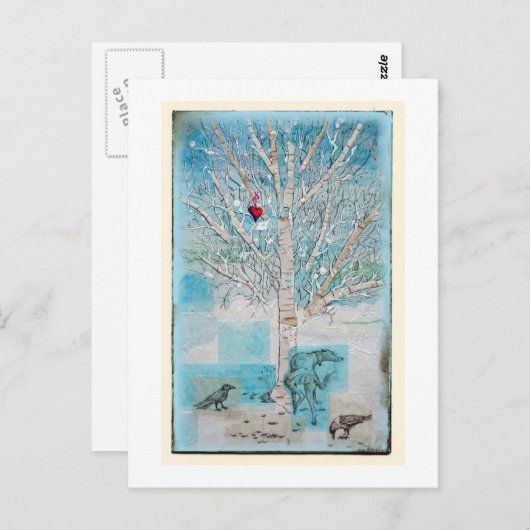 de liefdesboom drenken briefkaart (Voorkant / Achterkant)