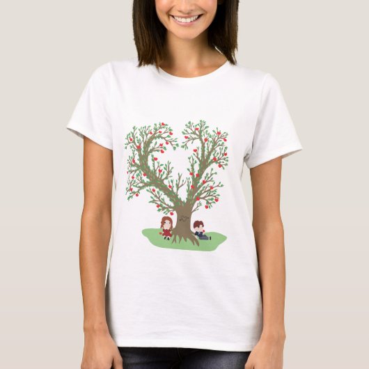 De liefdesboom t-shirt (Voorkant)