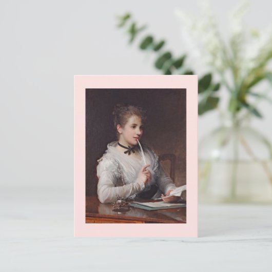 De liefdesbrief briefkaart (Staand voorkant)