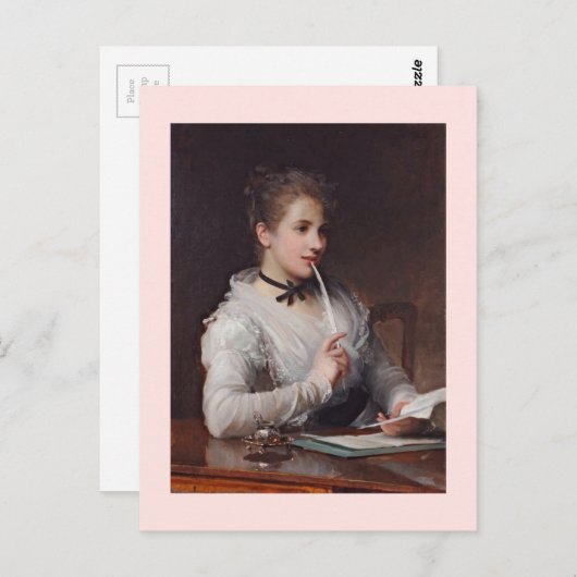 De liefdesbrief briefkaart (Voorkant / Achterkant)