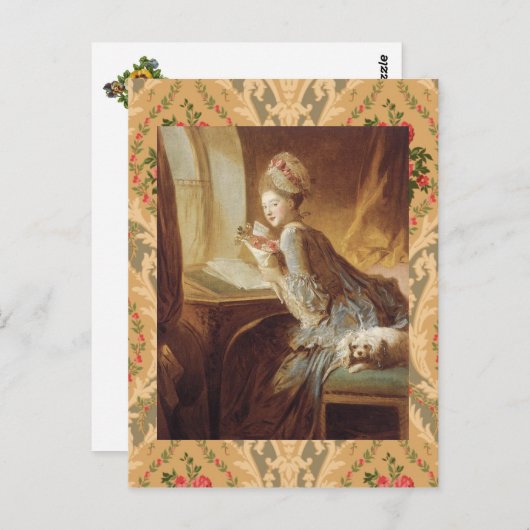 De liefdesbrief briefkaart (Voorkant / Achterkant)