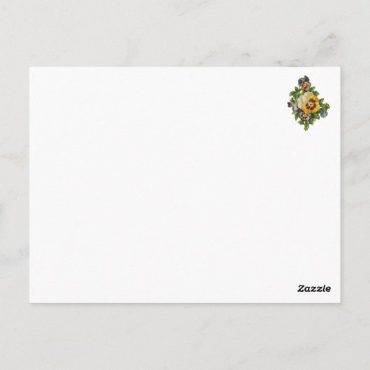 De liefdesbrief briefkaart (Achterkant)