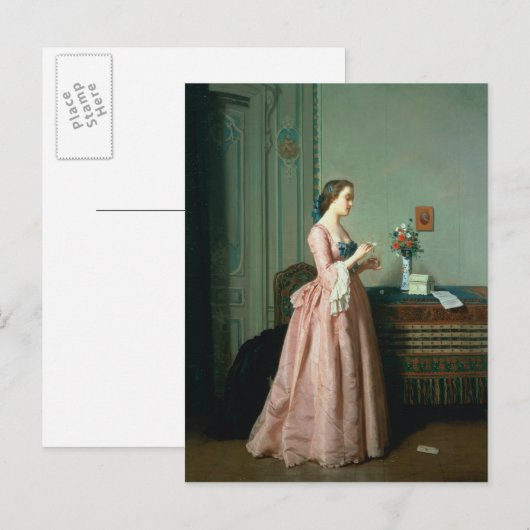 De liefdesbrief briefkaart (Voorkant / Achterkant)