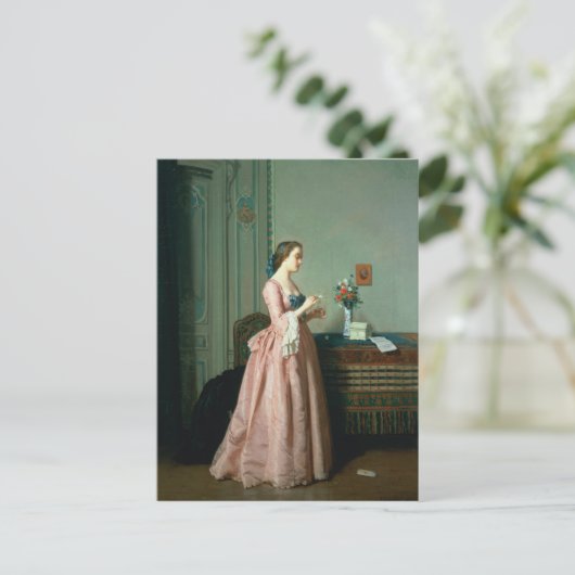 De liefdesbrief briefkaart (Staand voorkant)