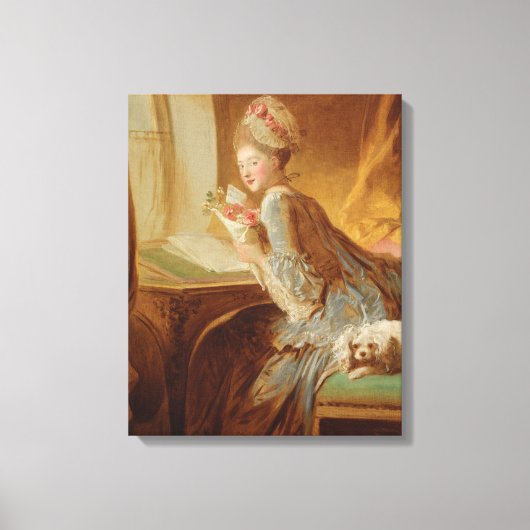 De liefdesbrief canvas afdruk (Voorkant)