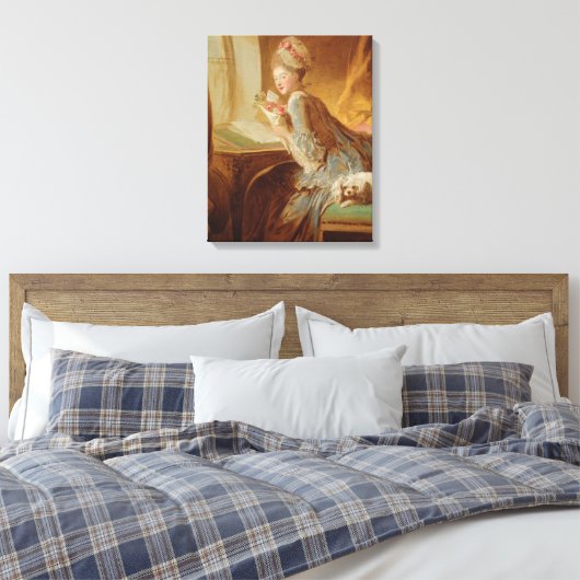 De liefdesbrief canvas afdruk (Insitu (Slaapkamer))