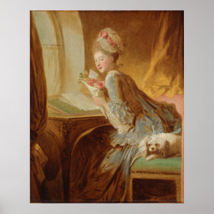 De liefdesbrief – Fragonard (1770) Poster