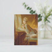 De liefdesbrief - Jean-Honoré Fragonard Briefkaart (Staand voorkant)