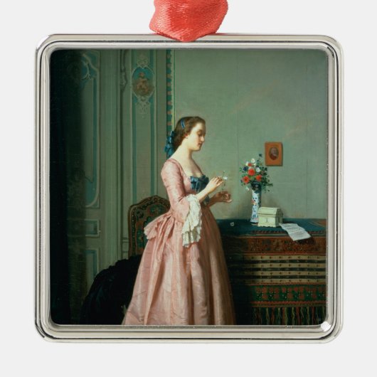 De liefdesbrief metalen ornament (Voorkant)