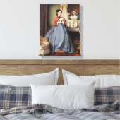 De liefdesbrief van August Toulmouche Canvas Afdruk (Insitu (Slaapkamer))