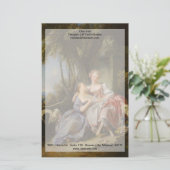 De liefdesbrief van François Boucher Briefpapier (Staand voorkant)