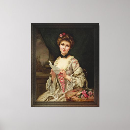 De liefdesbrief van Francois Martin-Kavel Canvas Afdruk (Voorkant)